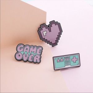 NEW 3 PIECE ENAMEL PIN SET